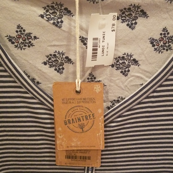 NWT Brain Tree Fashions Long Sleeve Pattern Dress! - Picture 7 of 8